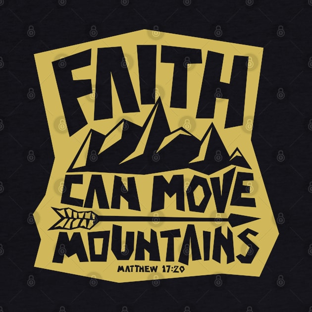 Bible art. Faith can move mountains. by Reformer